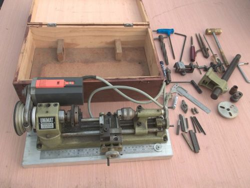 Unimat sl 1000 lathe and accessories for sale
