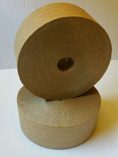 70mm x 450 FT Reinforced Gummed Kraft paper tape. Super Seal (1ea) 2.75&#034;