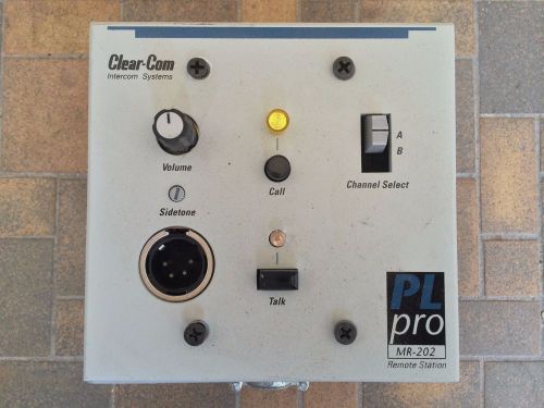 Clear-com plpro mr-202 | 2 channel flush mount headset station | !free shipping! for sale