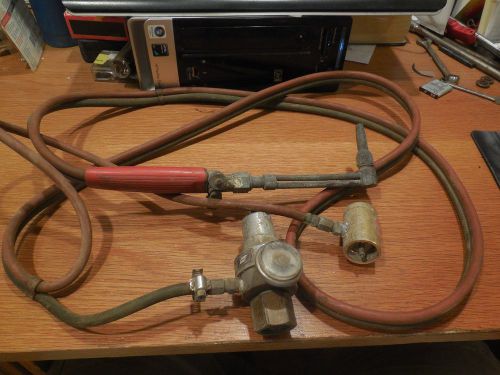 Airco MAPP &amp; Oxygen Regulators &amp; Hose and Torch Set Up.