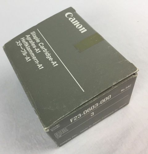 2 New Genuine Canon Staple Cartridge A1 F23-0603-000 5AC partial box