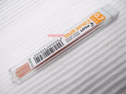 Orange, Pilot PLCR-7 Color Eno 0.7mm Coloured Pencil Leads (1 Tube =6 Leads)