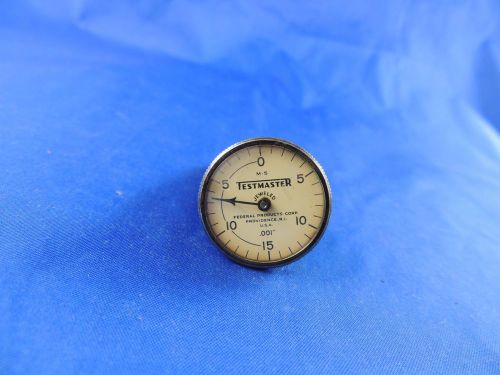 Federal Testmaster Jeweled Machinist&#039;s M-5 Horizontal Dial Indicator Gauge