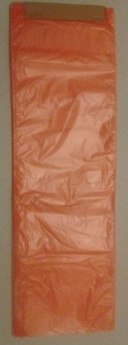 800 Count Orange Poly Plastic Newspaper Bags 6.5 x 19 inches (10 Strands)