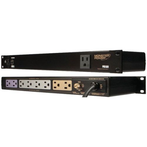 Monster power 600019 pro 600 rack-mountable powercenter w/9 outlets for sale