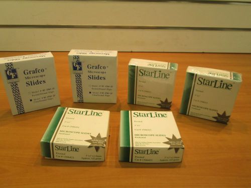 6 Boxes Of Microscope Slides