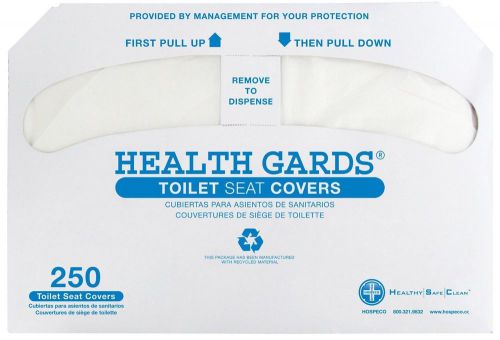 Health Gards Toilet Seat Covers 1000 Per Case, New, Free Shipping