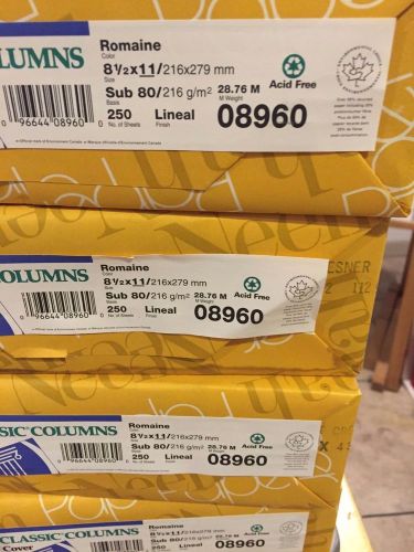 Neenah  - 08960 - Classic Colums Paper- Romaine Green - 80 lb. 8-1/2x11, 250/Sht