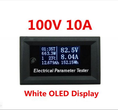 Multifuctional oled power meter volt amp time power energy capacity temp. tester for sale