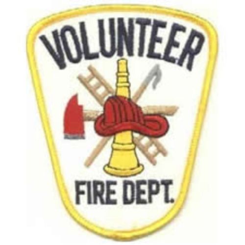 Volunteer fire department dept fd firefighter shoulder shirt coat uniform patch for sale