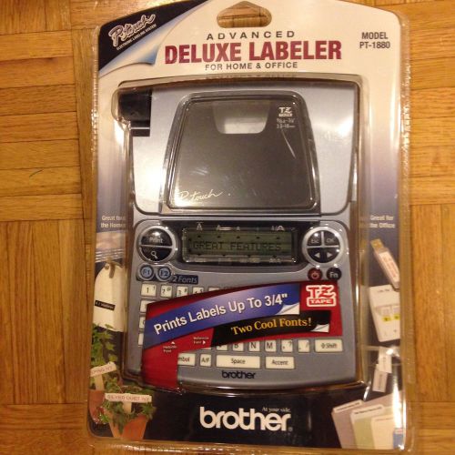 BROTHER PT-1880 P-TOUCH Deluxe LABEL MAKER Thermal Printer Machine HOME/ OFFICE