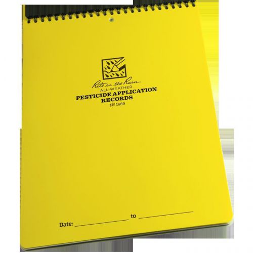 Rite in the rain pesticide application polydura record book all-weather 1689 for sale