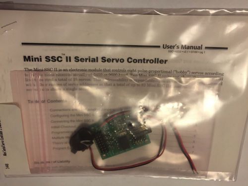 New Mini SSC ll Serial Servo Controller Seetron Scott Edwards Electronics