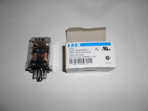 Eaton d3pr5t1 dpdt latching relay 24vdc coil, 16a contacts 11-pin socket  new for sale