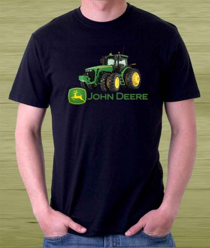 New !!! John Deere Tracktor Design Logo Men&#039;s Black T Shirt Size S to 3XL