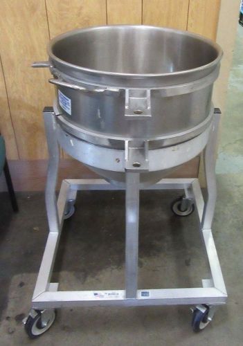 Hobart 60qt mixer bowl with stand dolly for sale