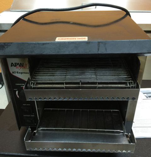 APW AP Wyott AT EXPRESS Commercial Conveyor Toaster 10&#034; Black Stainless Steel