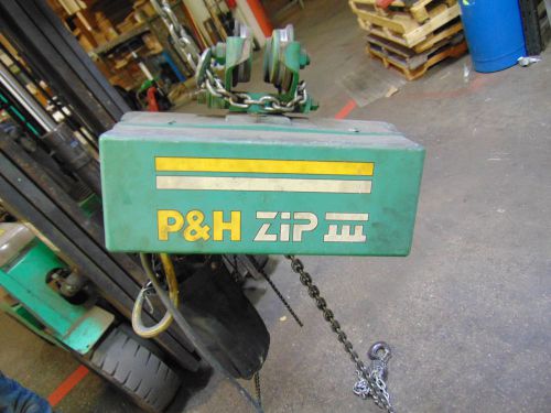 Industrial P&amp;H Electric Chain Hoist with Trolley
