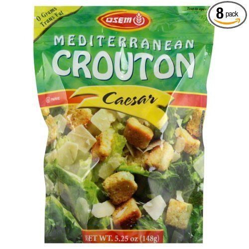 Osem Mediterranean Caesar Croutons#44; 5.25 oz#44; - Pack of 8