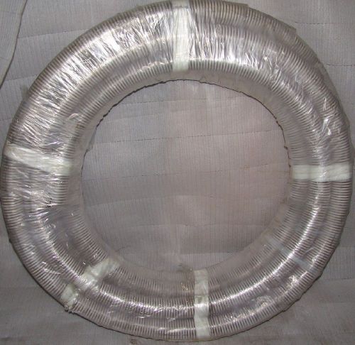 Suction hose 2-1/2  x 125  clear pvc convoluted ribs