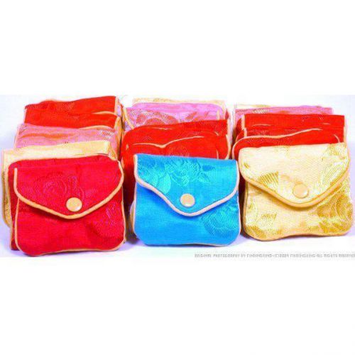 36 Jewelry Chinese Silk Pouches Bracelet Display 3&#034;