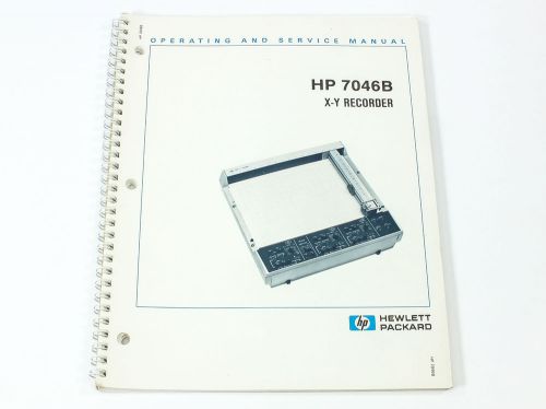 HP 7046B X-Y Recorder Operating and Service Manual