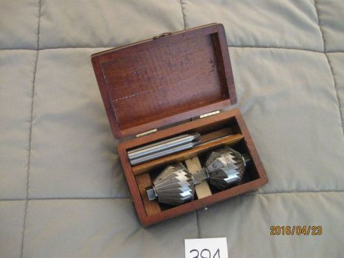 394. VINTAGE BEARD ENGINE VALVE SEAT CUTTER SET.