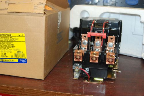 Square d 8536-sf01-v02 s, size 4, contactor, 120v coil,  new in box for sale