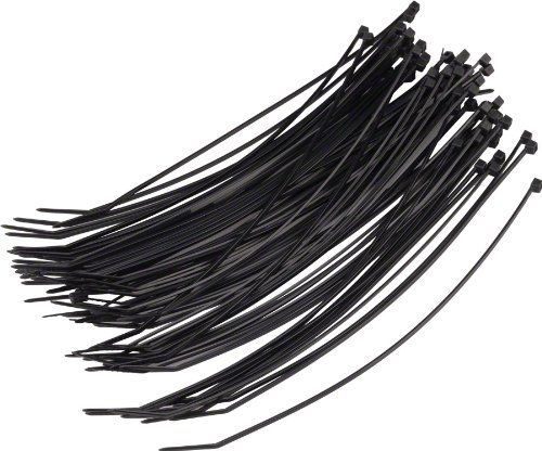 Wheels Manufacturing Cable Zip Ties, 200mm, Black