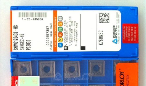 NEW in box Korloy SNMG120408-HS PC9030 SNMG432-HS Carbide Inserts 10PCS/Box#FY03