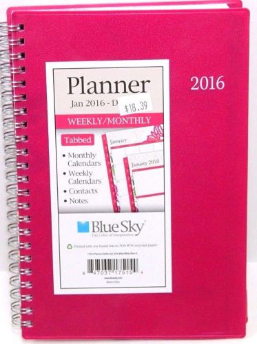 Blue Sky 17515 Dahlia 5x8 Jan-Dec 2016 Weekly Monthly Planner