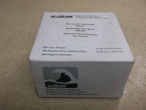 NEW K-Lens-M 730, Box of 300 Lens Tissues *FREE SHIPPING*