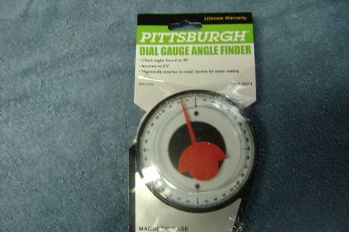 Magnetic Base Dial Gauge Angle Finder 0 to 90 Degree Indicator  NEW PITTSBURGH
