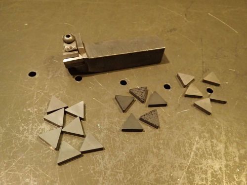 1&#034; square shank indexable carbide turning tool holder 18 inserts tng tngn 432 for sale