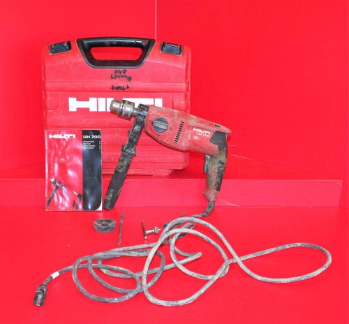 HILTI UH 700 Universal  Hammer Drill w/ 1/2&#034; Key Chuck w/ Hard Case