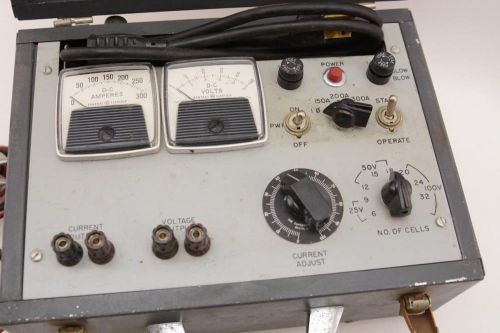 GE Volts, Amperes, Power Meter - Vintage Electrical Testing Equip *WORKS*