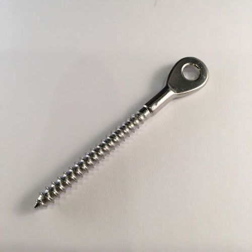 Stainless steel t-316 eye bolt terminal with wood screw box of 50 for sale