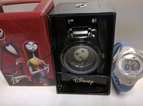 2 Items Disney The Nightmare Before Christmas Band Watch + Timex Ironman T5K604