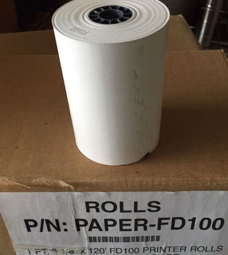 35 roll 3-1/8&#034; x 120&#039; thermal paper rolls for sale