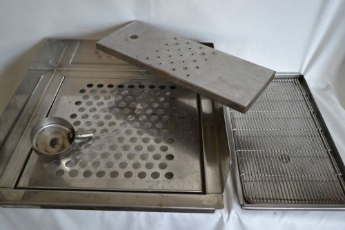 Vibiemme minimax espresso machine stainless steel drip trays, vent cover. for sale
