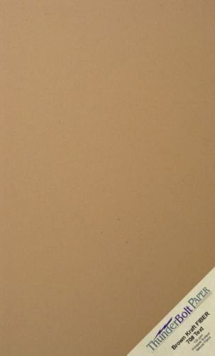 25 brown kraft fiber 70# text paper sheets - 8.5&#034; x 14&#034; (8.5x14 inches) legal... for sale