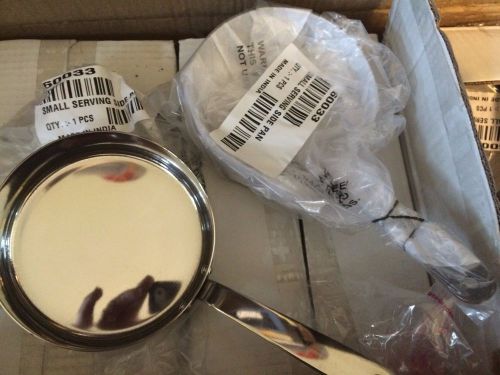 4.75&#034;  Commercial Stainless Steel Serving Side Pan sauce saute mini fry