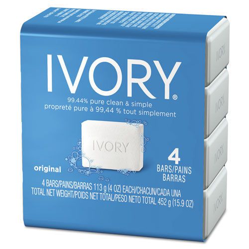 Ivory bar soap, original scent, 4 oz, 4/pack, 18 packs/carton for sale