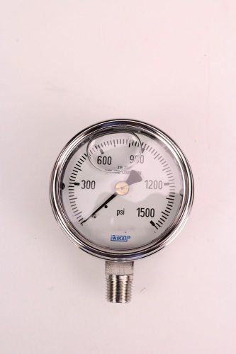Wika 9831962 industrial pressure gauge liquid-filled stainless steel 316l wetted for sale