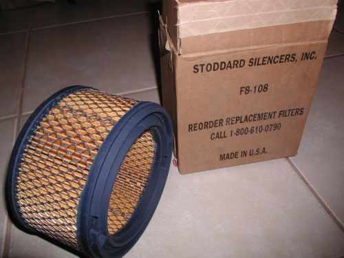 NEW!  STODDARD SILENCERS F8-108  Air Filter Element