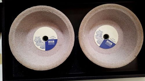 Dresser Bay State 6&#034; Vitrified Cup Grinding Wheels, 2 pcs, 46 Grit