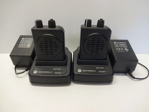 Lot of 2 minitor v 5 pager vhf 143-151 mhz 1ch stored voice free programming for sale
