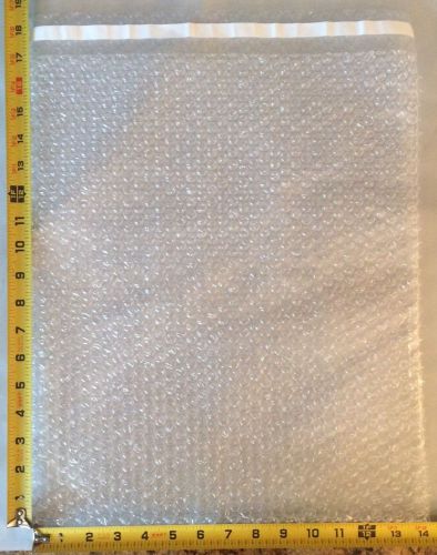 10 14x17.5 Clear Protective Self-Sealing Bubble Out Pouches / Bubble Bags