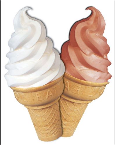 ICE CREAM CONES Decal Sticker for Restaurant Delivery Shop Window Car Sign