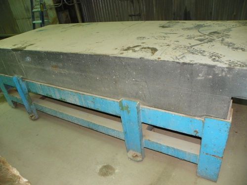 GRANITE SURFACE PLATE WITH HEAVY METAL STAND 4FT X 10FT